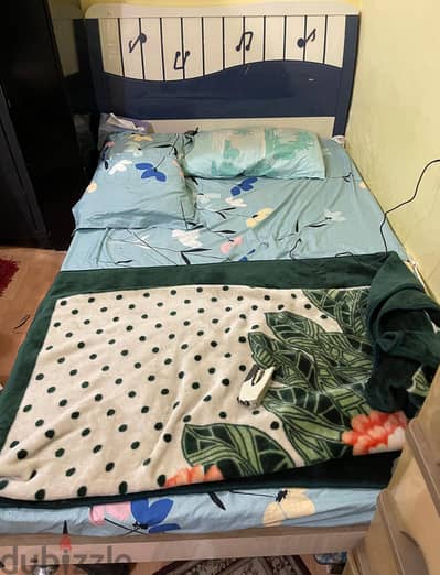 Queen Sized Cot with Mattress Good Condition