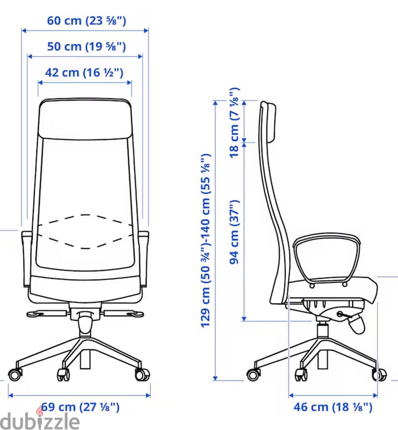 MARKUS IKEA  Office chair, Vissle dark grey 4