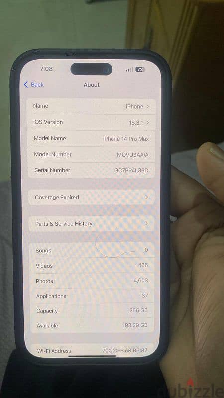 iPhone 14 pro max space black 256gb 1