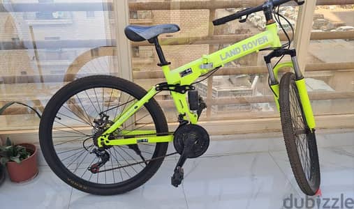 Land Rover G4 Challenge Folding Mountain Bike – Neon Yellow