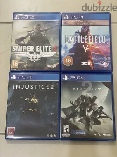 4 Games (PS4) for 20 KD only