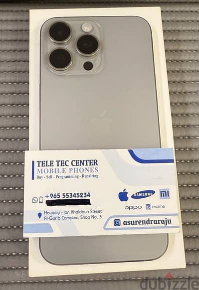 iPhone 15 Pro Max 5G 256 Natural titanium Used!