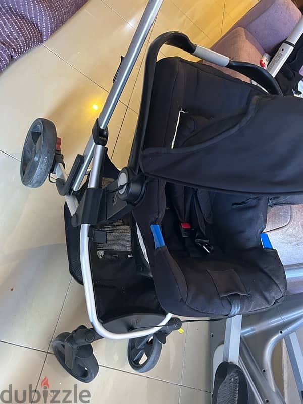 mothercare stroller and car seat عربانة  اطفال من مازركير 5