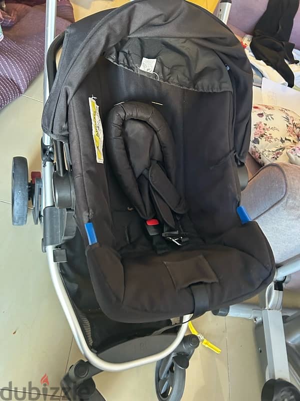 mothercare stroller and car seat عربانة  اطفال من مازركير 6