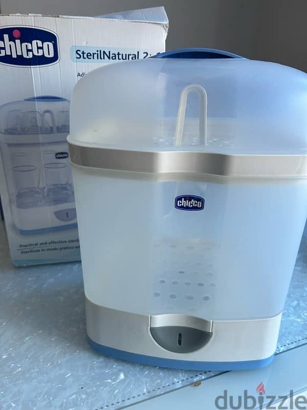 chicco stralizer as new with box معقم بيبرونات شيكو 2