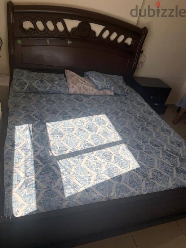 Queen Size Bed With Mattress For Sale! 1