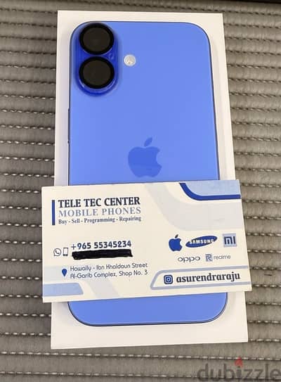 iPhone 16 5G 256 GB Blue 15 days Used Only!