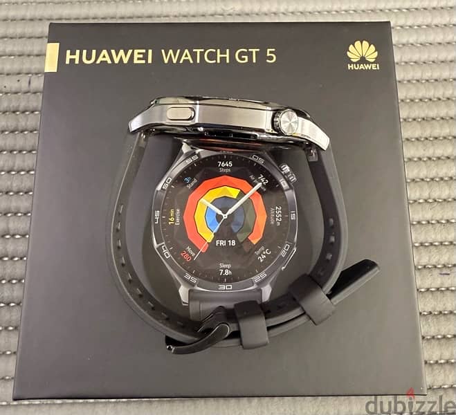 Huawei GT5 46mm GPS Black 1 Month Used Only! 1