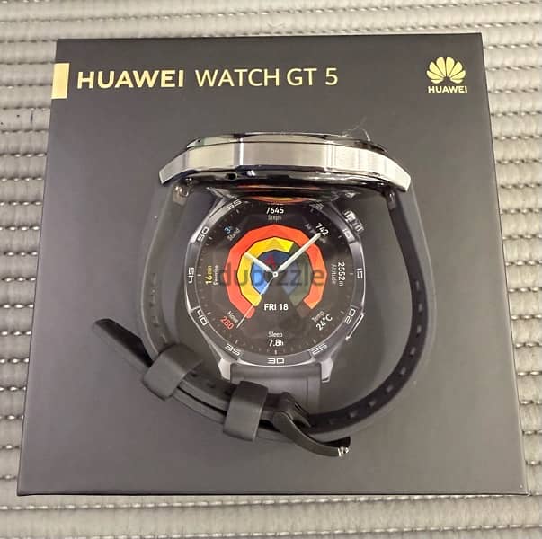 Huawei GT5 46mm GPS Black 1 Month Used Only! 2