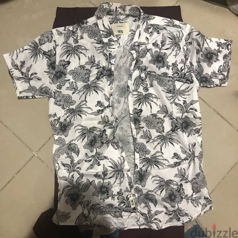 Zara men's Aesthetic floral shirt 3