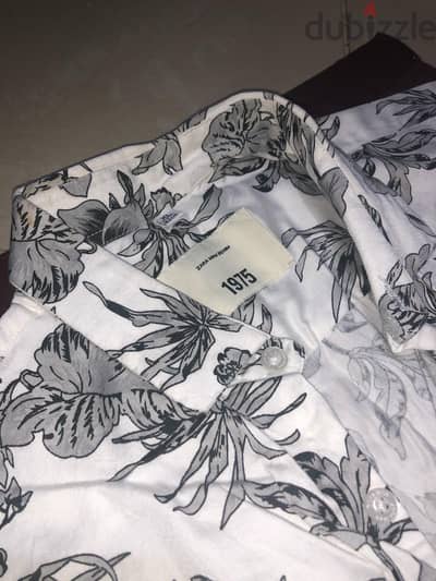 Zara men's Aesthetic floral shirt