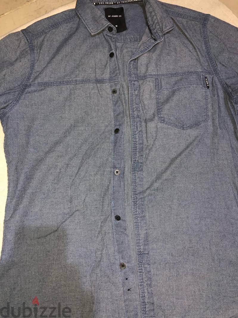 Classic denim shirt men 1