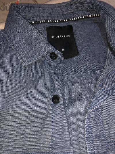 Classic denim shirt men