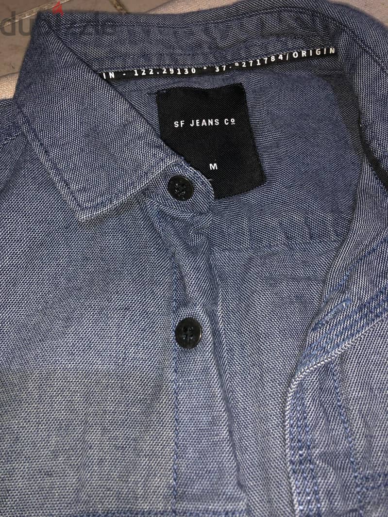 Classic denim shirt men 0