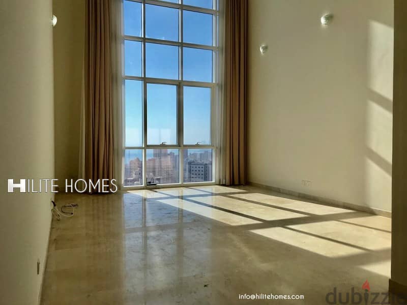 Modern 3 bedroom Duplex Seaview apartment for rent in Salmiya 0