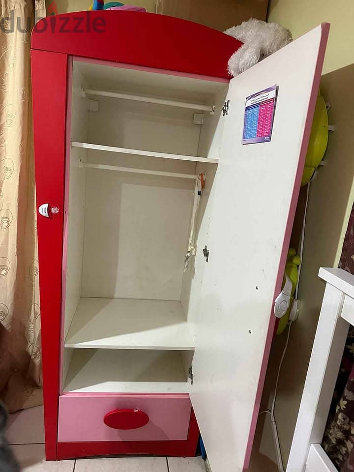 IKEA MAMMUT PINK/RED Wardrobe Set (Pair of 2) for sale 3