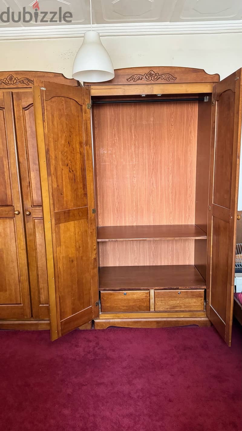 2 wooden cupboards 1