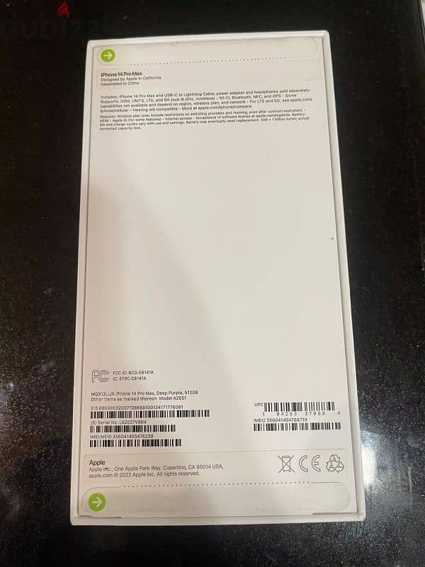 Brand new Apple iPhone 14 pro max 512gb deep purple &  1 year warranty 1