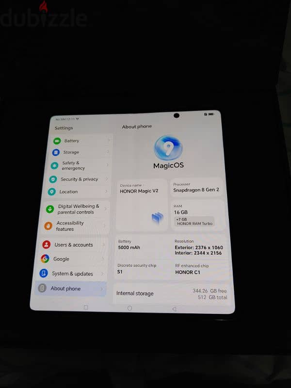 honor magic V2 purple colour 512gb very clean mobile 2