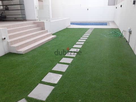 Villa with garden and swimming pool for rent in Abu Al Hasaniya 1