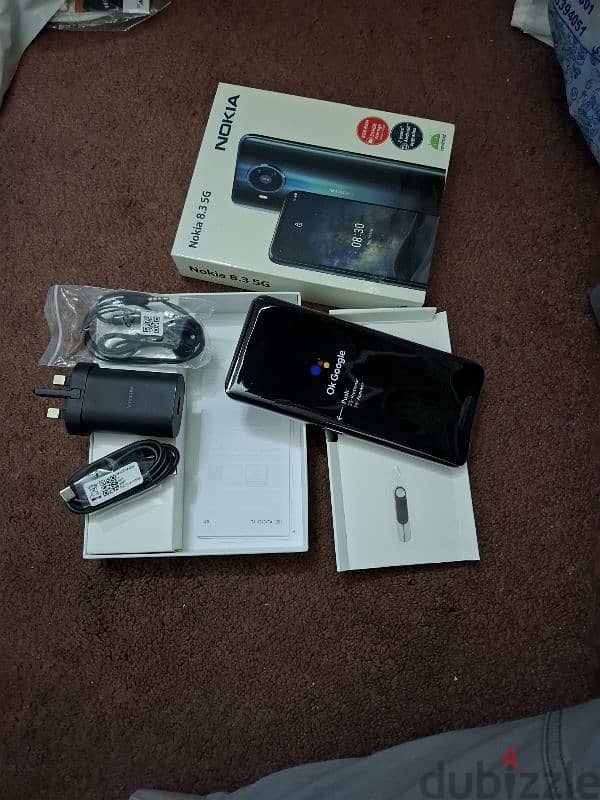 Nokia 8.3 5g 128gb 8gb Ram Samenew in the box All original accessories 6