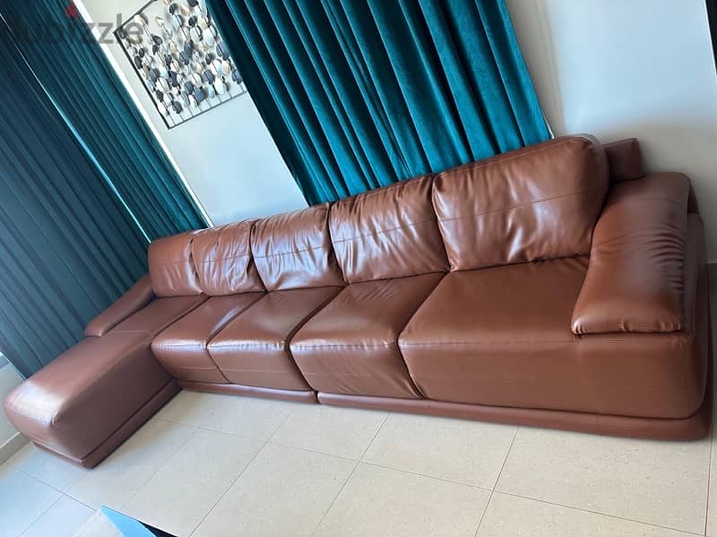 7 seater leather sofa from Homecentre 3