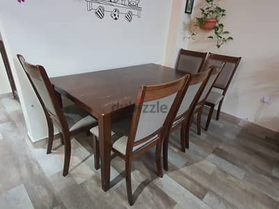 dining table and 6 chairs