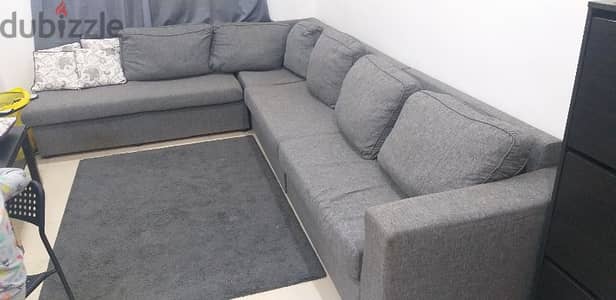 L corner sofa 50 kd fintas ikea