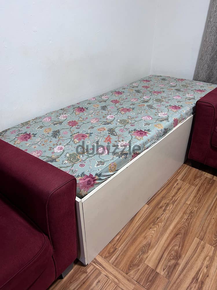 Box Bed with Mattress for sale 1