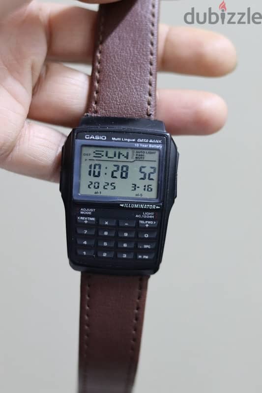 casio digital watch dual time 0