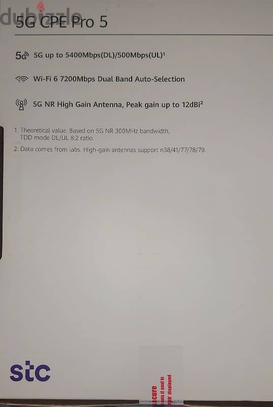 5G CPE Pro 5 STC  fixed router (new one) for sale 1