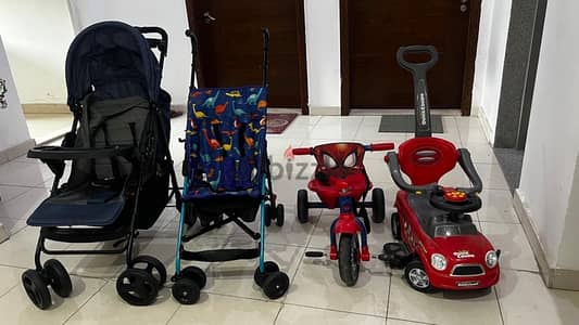 Two Stroller, Cycle & Car