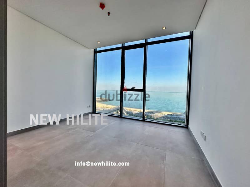 Sea view three bedroom apartment for rent in Shaab 5