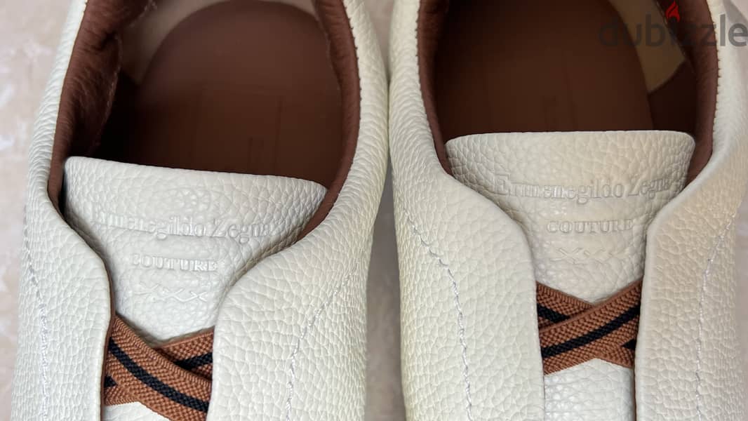 OFF WHITE DEERSKIN SNEAKERS from Ermenegildo Zegna 8