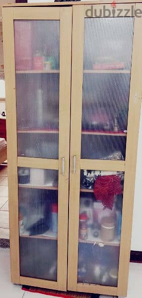 2 Doors Cupboard With Shelves For Sale