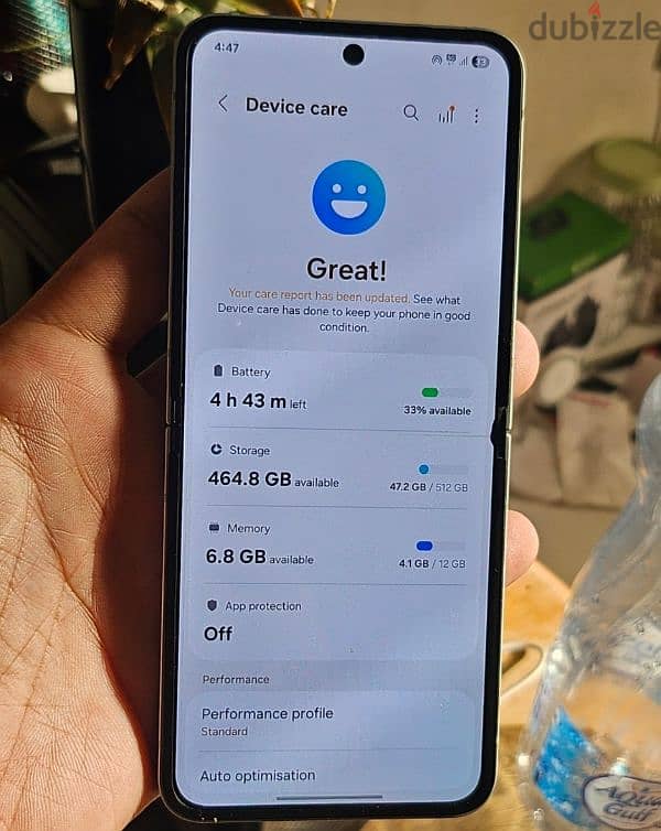 استخدام هاتف ZFlip للبيع أو التبادل samsung galaxy z flip 5 256gb 3