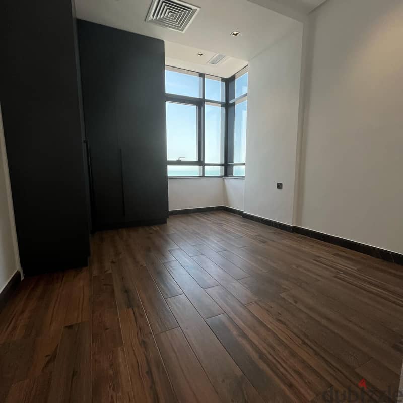 Semi-furnished sea view apartment with one-month free rent in Sharq 2