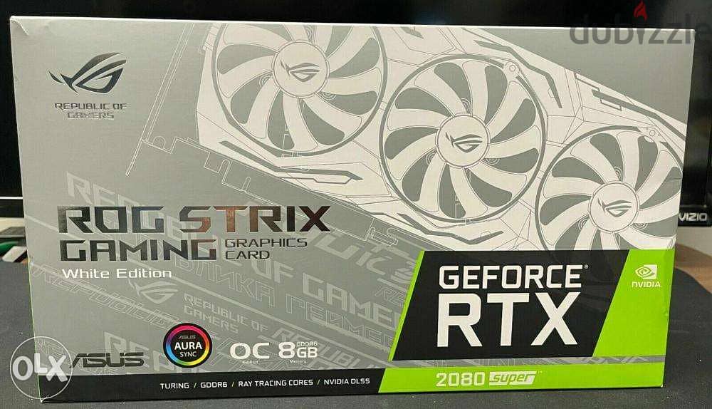 NEW ASUS GeForce RTX 2080 Super ROG STRIX White Edition ROG 0