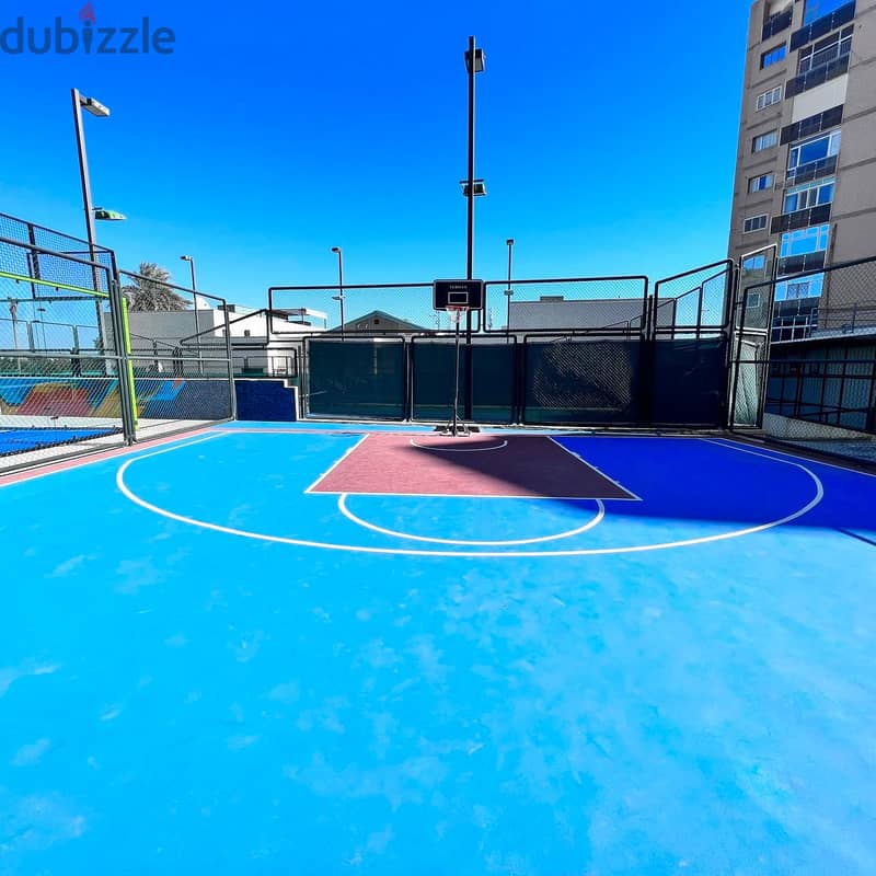Semi-furnished apartment with a sea view for rent in Bneid Al-Qar 13