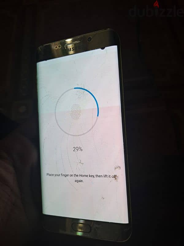 Samsung S6Edge Plus NFC Front Damage But Lcd working touch working 1