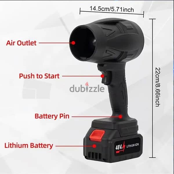 High Power Blower BRAND DUAL BATTERIES 7
