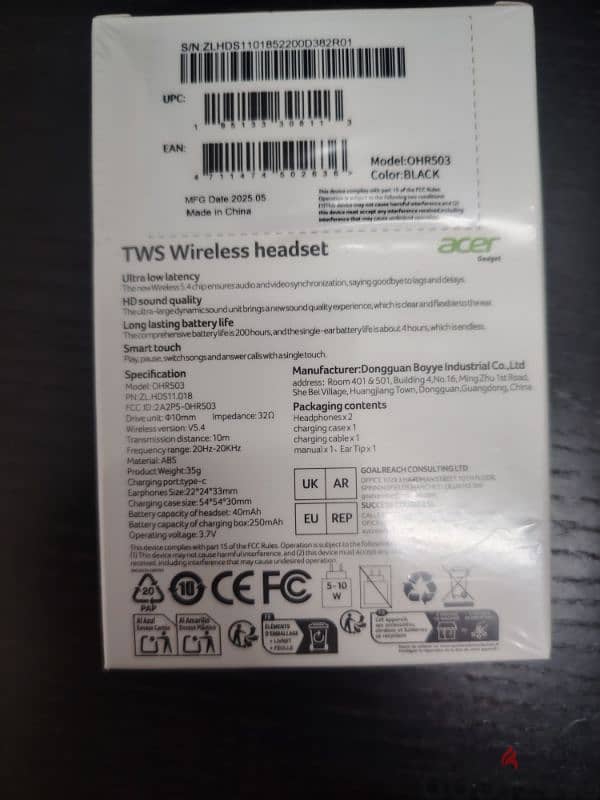 ACER TWS Wireless headsets 1