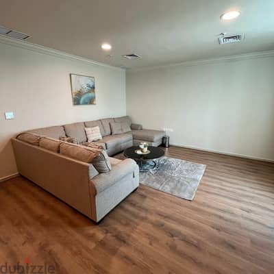 Furnished apartment with a sea view (full floor) for rent in Al-Shaab