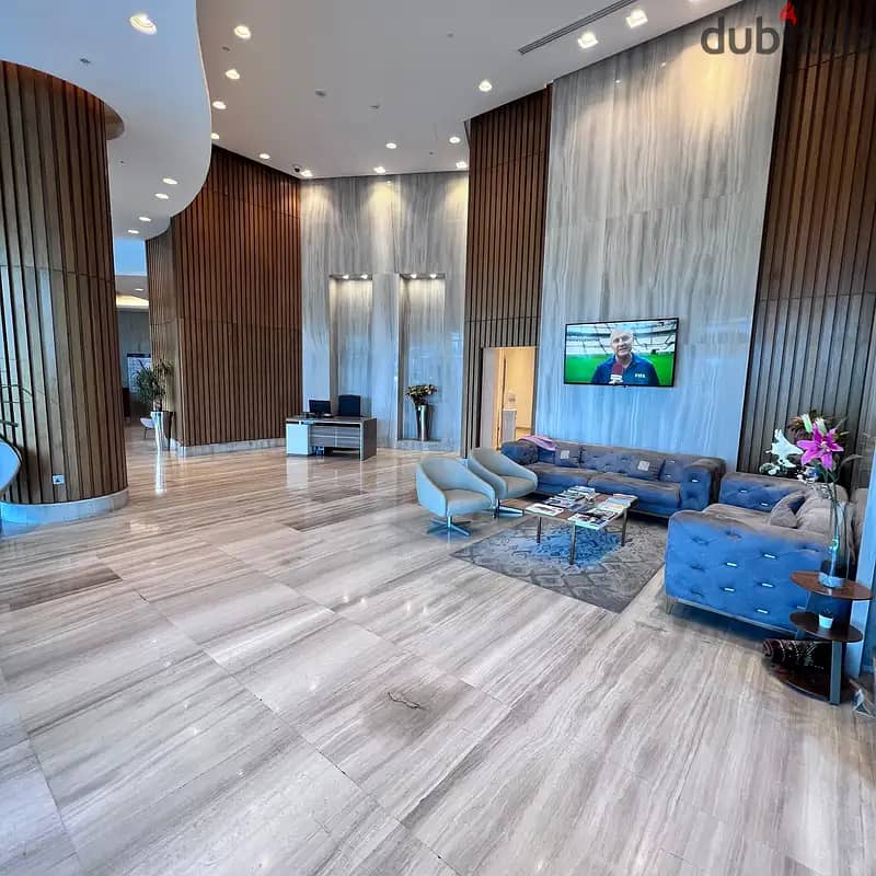 Furnished apartment with a direct sea view for rent in Salmiya, Block 6