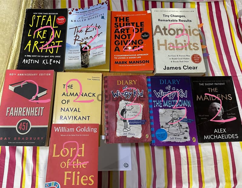 BOOKS FOR SALE ALL IN GOOD CONDITIONS - كتب - 102618342