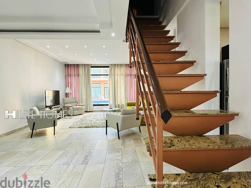 One bedroom furnished apartment for rent in Mahboula 8