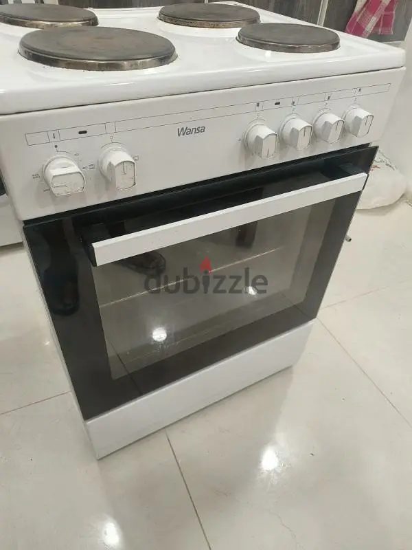 Wansa 4-Burner Electric Cooker/Burner | 60×60 cm | Oven + Grill
