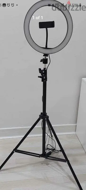 Ring light with stand