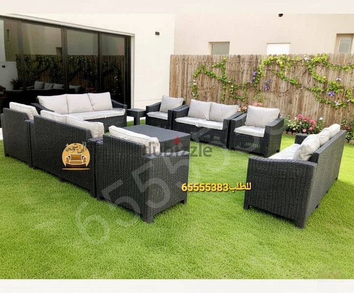 طقم كراسي الحديقه جراند ماركة توب بلاستك صناعه اردني 5