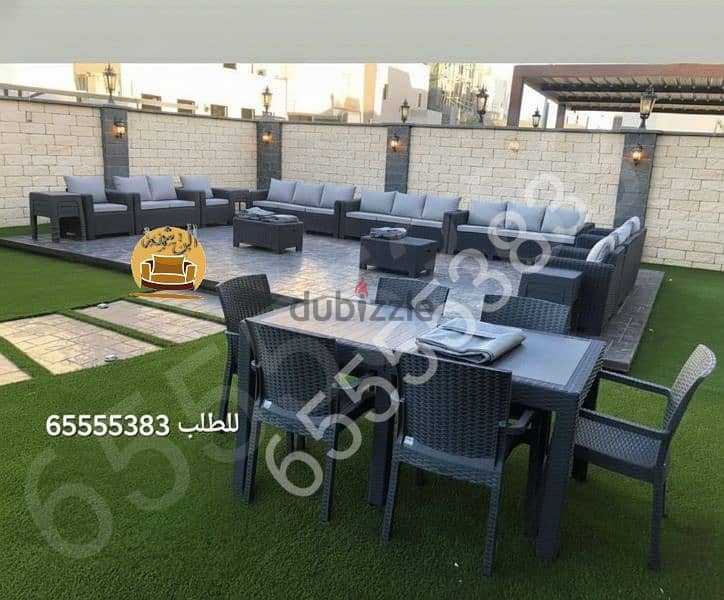 طقم كراسي الحديقه جراند ماركة توب بلاستك صناعه اردني 14